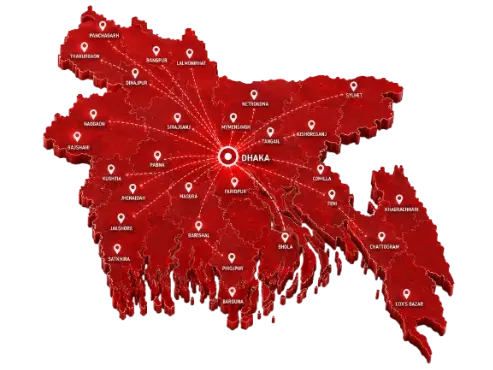 Bangladesh delivery coverage map