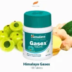 Himalaya Gasex Tablets 100s bottle for herbal gas, bloating and digestive health support